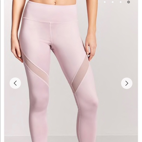 Active Sheer Mesh Panel Leggings - Picture 4 of 6